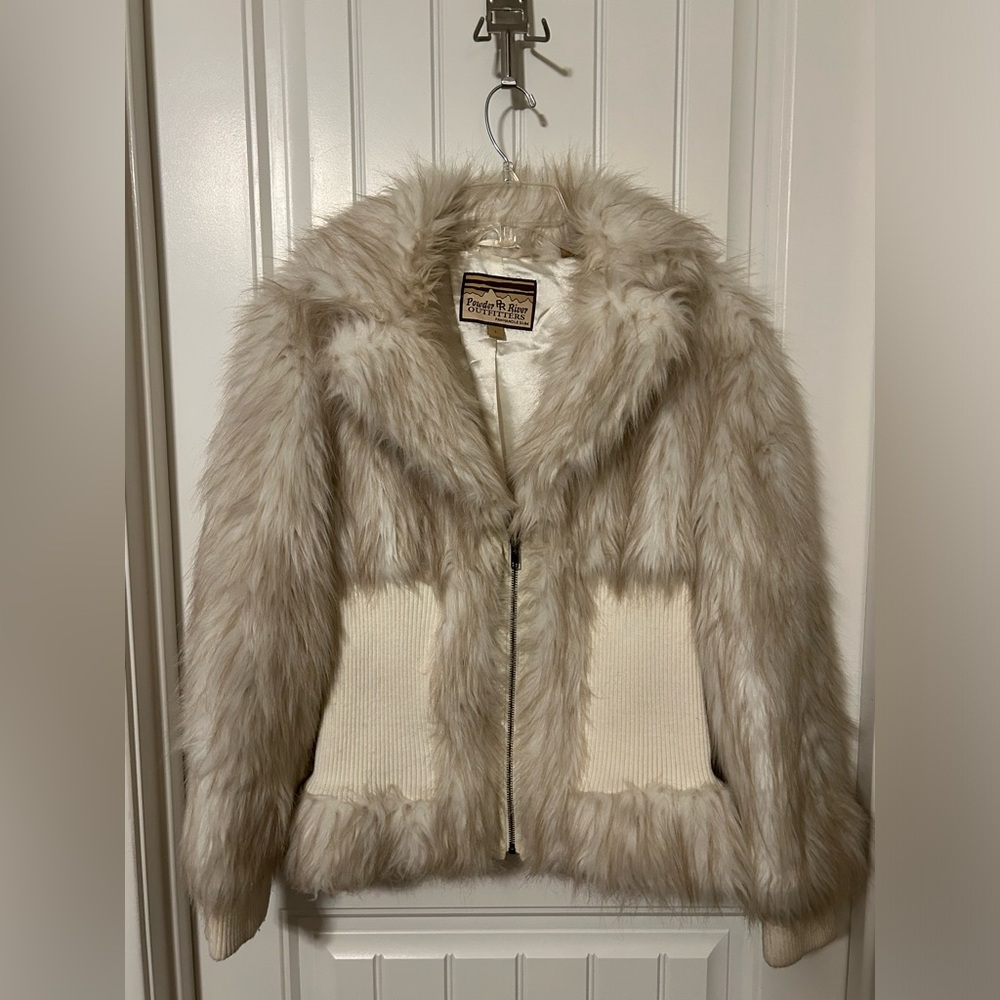 Faux Fur Powder River Outfitters Jacket Panhandle Slim Size Large